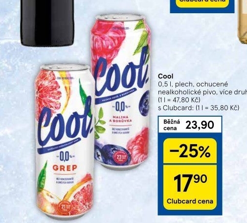 Nealkoholické pivo ochucené Staropramen Cool