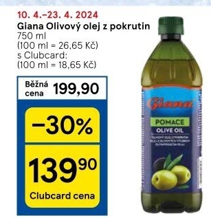 Olivový olej z pokrutin Giana