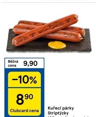 Párky kuřecí striptýzky