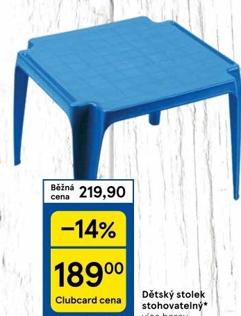 Plastový stůl dětský