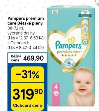 Pleny dětské Pampers Premium Care