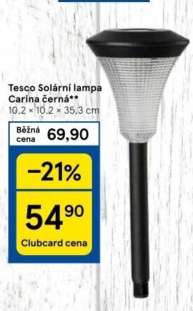 Solární svítidlo Tesco