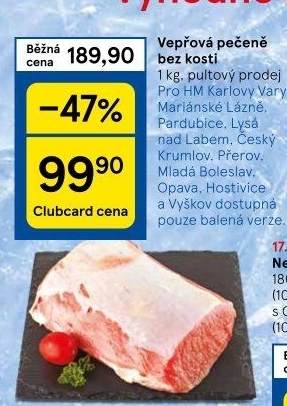 Vepřová pečeně bez kosti