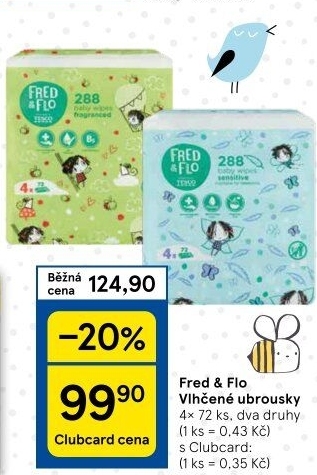 Vlhčené ubrousky Fred&amp