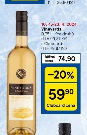 Vineyards, 0.75 l, více druhů