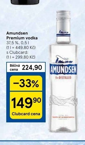 Amundsen Premium vodka, 37.5 %, 0.5 l