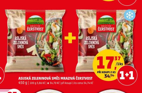 Asijská zeleninová směs mrazivá Čerstvost