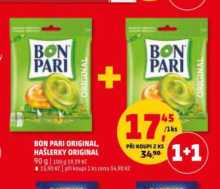 BON PARI ORIGINAL, HAŠLERKY ORIGINAL