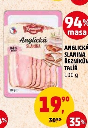 Anglická slanina Řezníkův talíř