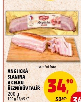 Anglická slanina Řezníkův talíř