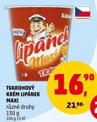 Dezert Lipánek tvarohový Madeta