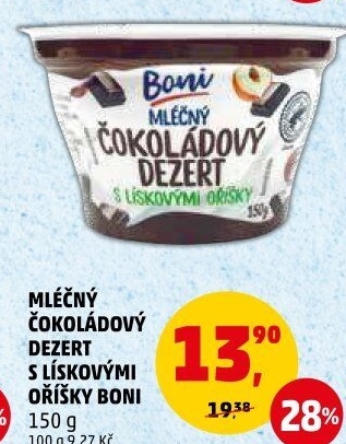Dezert mléčný Boni