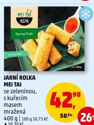 Jarní rolky mražené Mei Tai Asia