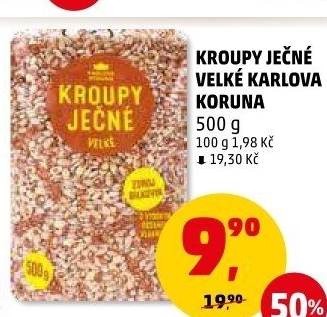 Ječné kroupy Karlova Koruna