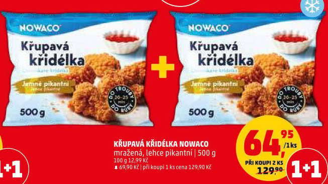 Křupavá křidélka mražená Nowaco
