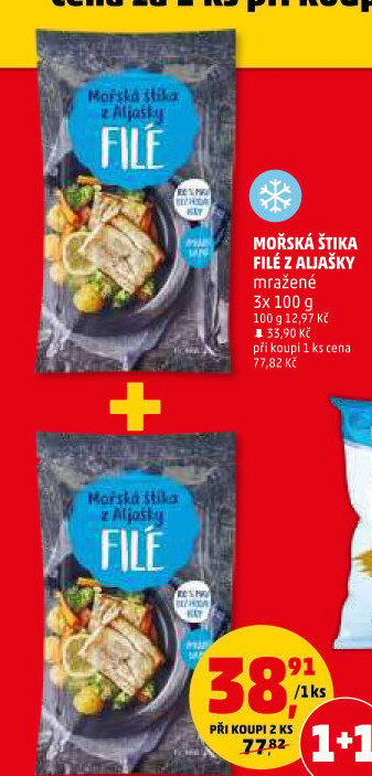 Mořská štika filé z Aljašky mražená Penny