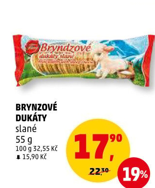 Oplatky brynzové dukáty Tina
