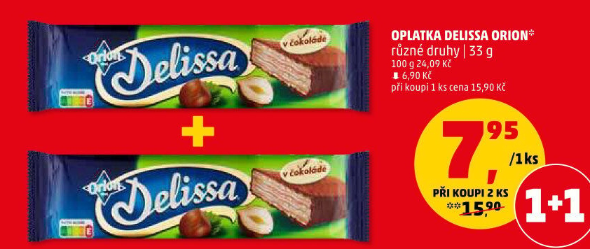 Oplatky celomáčené Delissa Orion