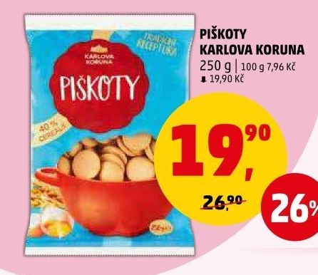Piškoty Karlova Koruna