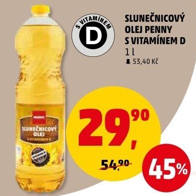 Slunečnicový olej Penny