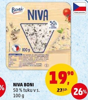 Sýr Niva 50% Boni