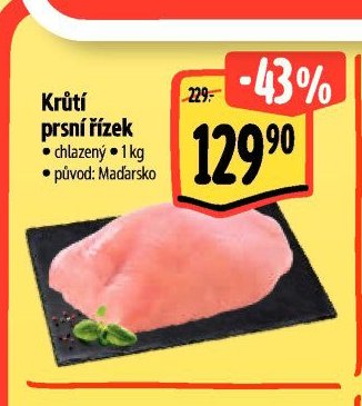 Krůtí prsní řízek