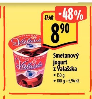 Smetanový jogurt z Valašska