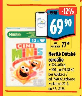 Nestlé Dětské cereálie