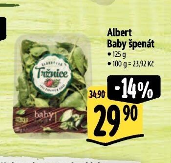 Albert Baby špenát