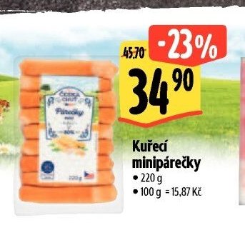 Kuřecí minipárečky