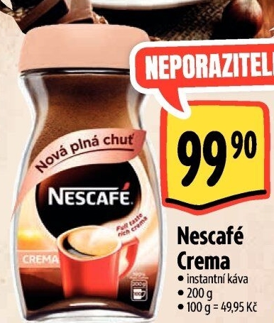 Instantní káva Nescafé Crema
