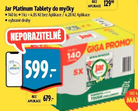 Kapsle do myčky Platinum Jar