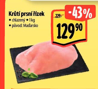 Krůtí prsní řízky