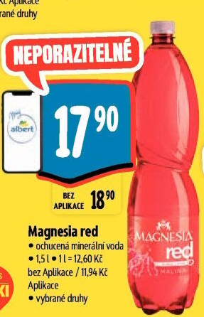 Minerální voda Magnesia Red