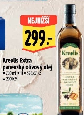 Olivový olej extra panenský Kreolis