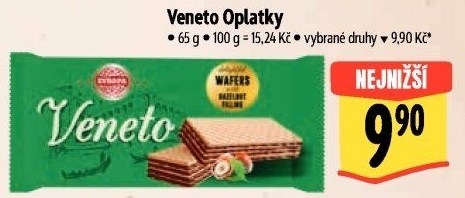 Oplatky Wafers Veneto Evropa