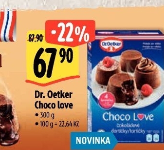 Směs na dortíčky Choco Love Dr. Oetker