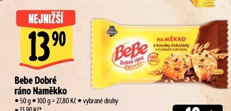 Sušenky BeBe Dobré ráno NaMěkko Opavia
