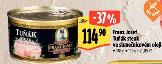Tuňák steak v oleji Exclusive Franz Josef Kaiser