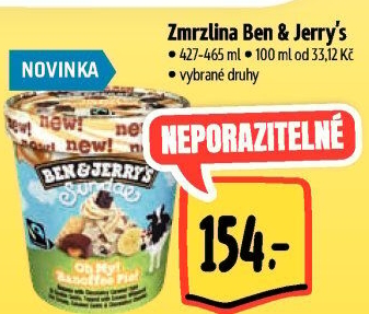 Zmrzlina v kelímku Ben&amp