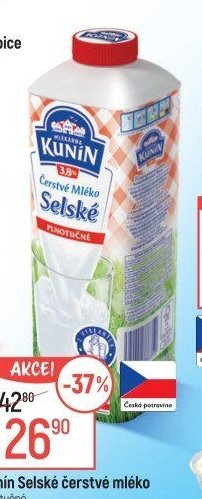 Kunín Selské čerstvé mléko