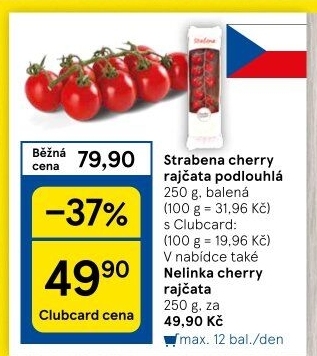 Rajčata cherry keříková Čerstvě utrženo