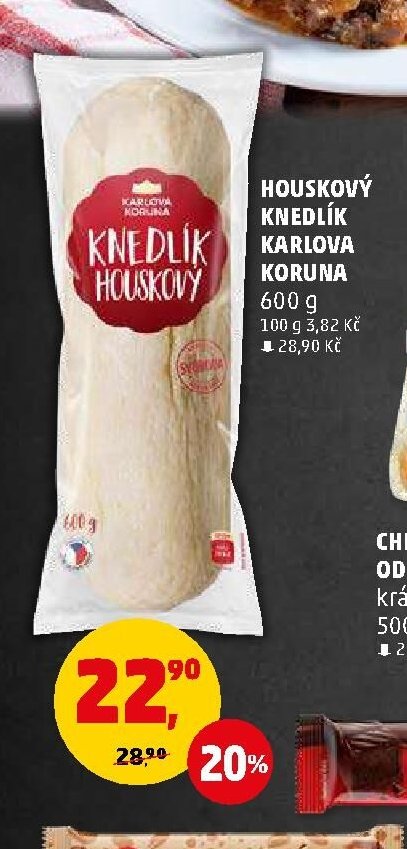 HOUSKOVÝ KNEDLÍK KARLOVA KORUNA