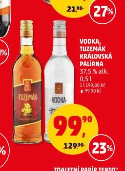 Vodka, Tuzemák Královská palírna 0,5 l