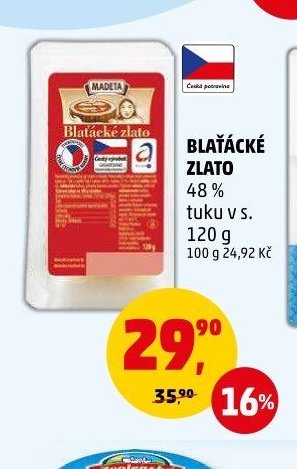 BLAŤÁCKÉ ZLATO 48 % tuku v s. 120 g
