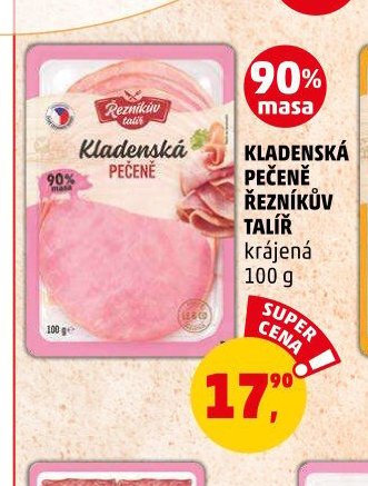 KLADENSKÁ PEČENĚ ŘEZNÍKŮV TALÍŘ krájená 100 g