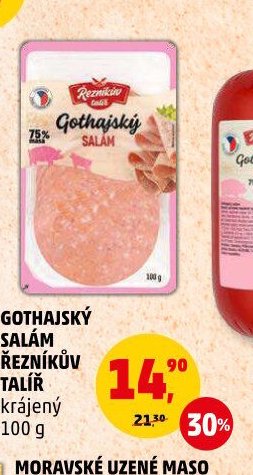 GOTHAJSKÝ SALÁM ŘEZNÍKŮV TALÍŘ krájený 100 g