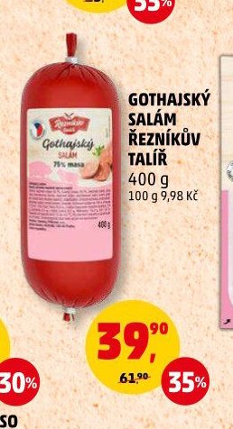 GOTHAJSKÝ SALÁM ŘEZNÍKŮV TALÍŘ 400 g