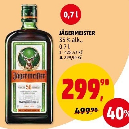 Bylinný likér Jägermeister