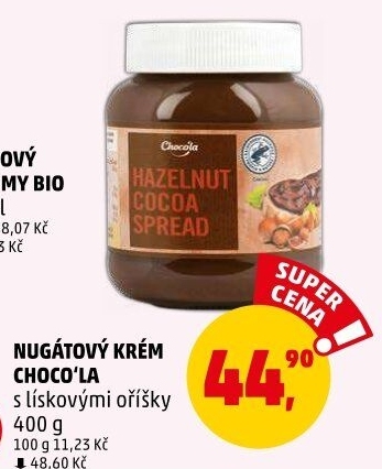 Čokokrém oříškovo-nugátový Choco'